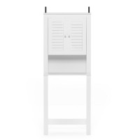 Furinno Indo Louver Door Bath Cabinet White