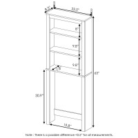 Furinno Indo Open Bath Cabinet White