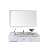 Fully Framed 48 White Mirror