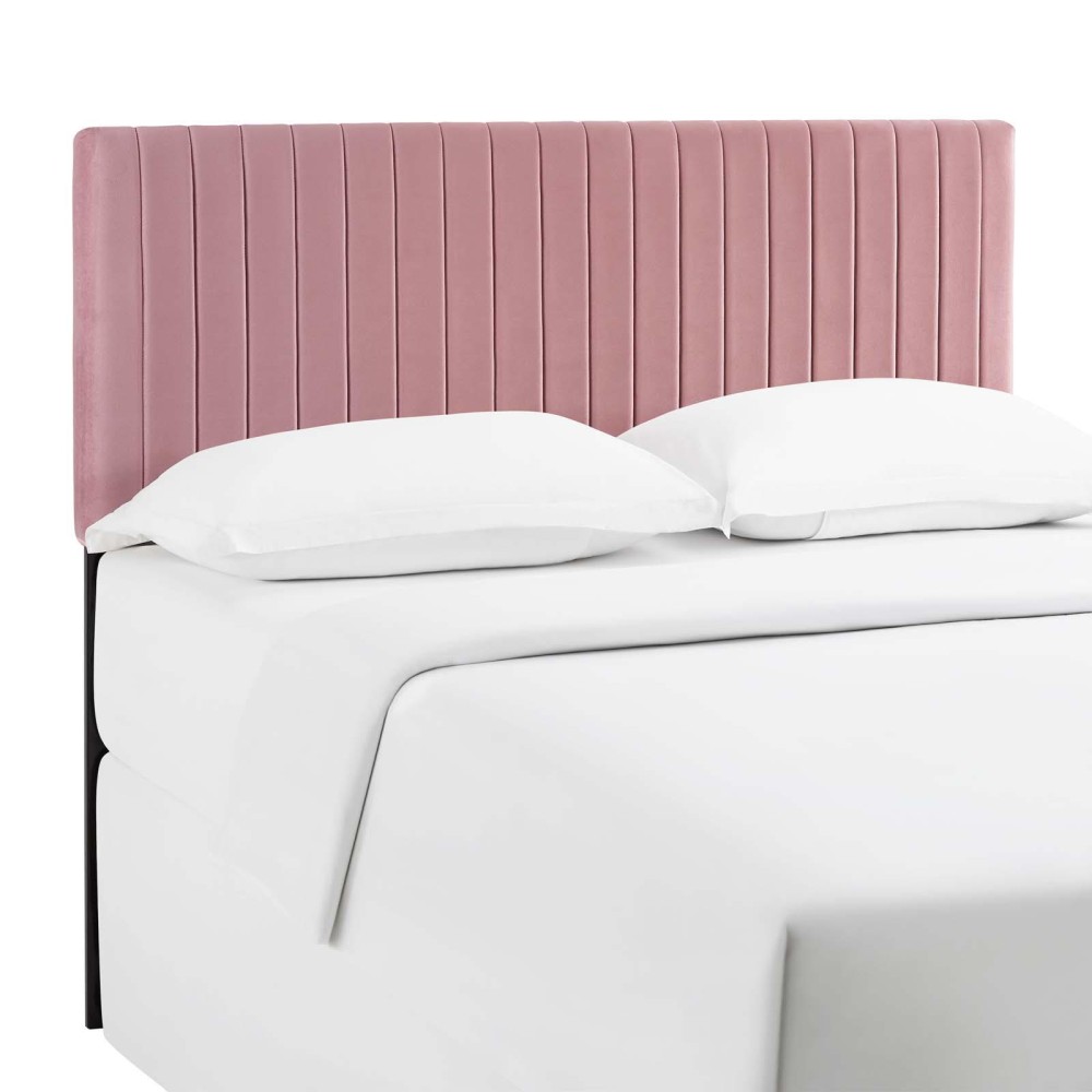 Keira KingCalifornia King Performance Velvet Headboard Dusty Rose