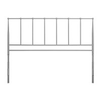 Modway Kiana Stainless Steel Metal Full Headboard In Gray