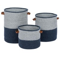 Casa Mesa Basket Navy 16x16x20