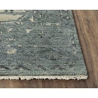 Alora Decor Abby 10 x 14 Traditional BlueBlue Hand Knotted Area Rug