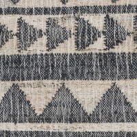 Camille Handwoven Jute Area Rug  Black 8X10