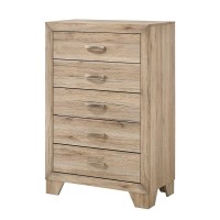 Acme Miquell 5Drawer Wooden Chest in Natural