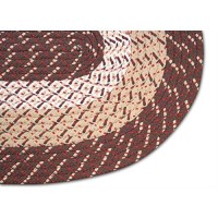 Better Trends Country Braid Collection 3 Piece Set Durable Stain Resistant Reversible Indoor Oval Area Rug 100 Polypropylene