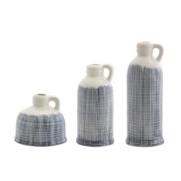 Melrose Indoor Modern HomeOffice Decorative Jugs Set of 3 5H 85H 1025H Terra cotta