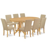 Dining Room Set Oak VADR9OAK16