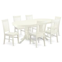 Dining Room Set Linen White VAWE7LWHW