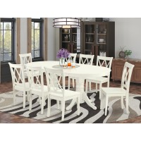 Dining Room Set Linen White VACL9LWHW