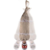 Joyin 35 Halloween Animated Hanging Corpse With Led Light Up Eyes Sound Effect For Indoor And Outdoor Decorations