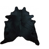 Homeroots Natural Black Brazilian Cowhide Rug