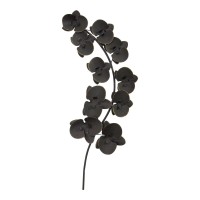 Stratton Home Dcor Stratton Home Decor Matte Black and Gold Metal Orchids Wall Dcor 1516 W X 217D X 3661H