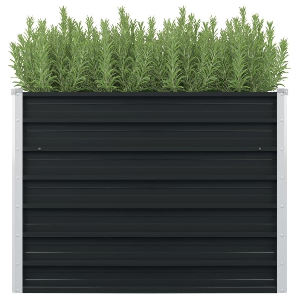 Vidaxl Raised Garden Bed Anthracite 394X394X303 Galvanized Steel