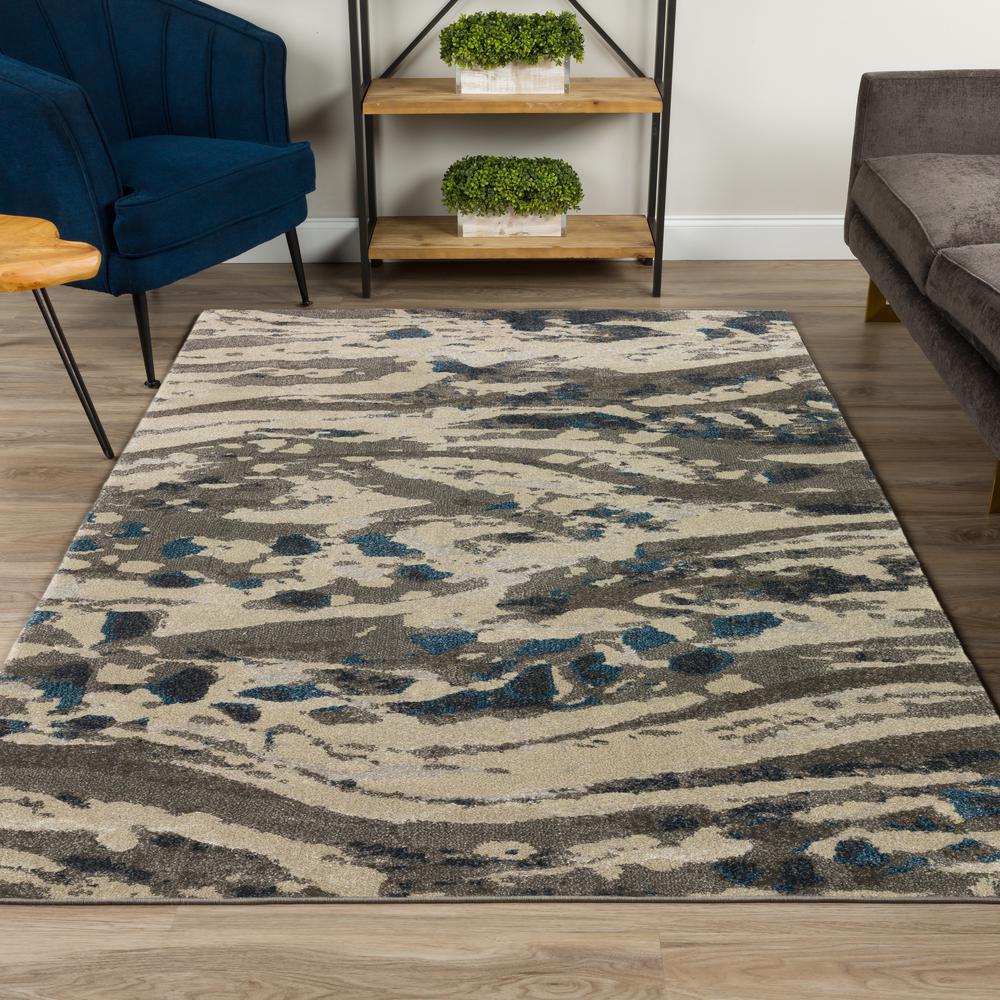 Atlas 37 Blue 53X77 Area Rug