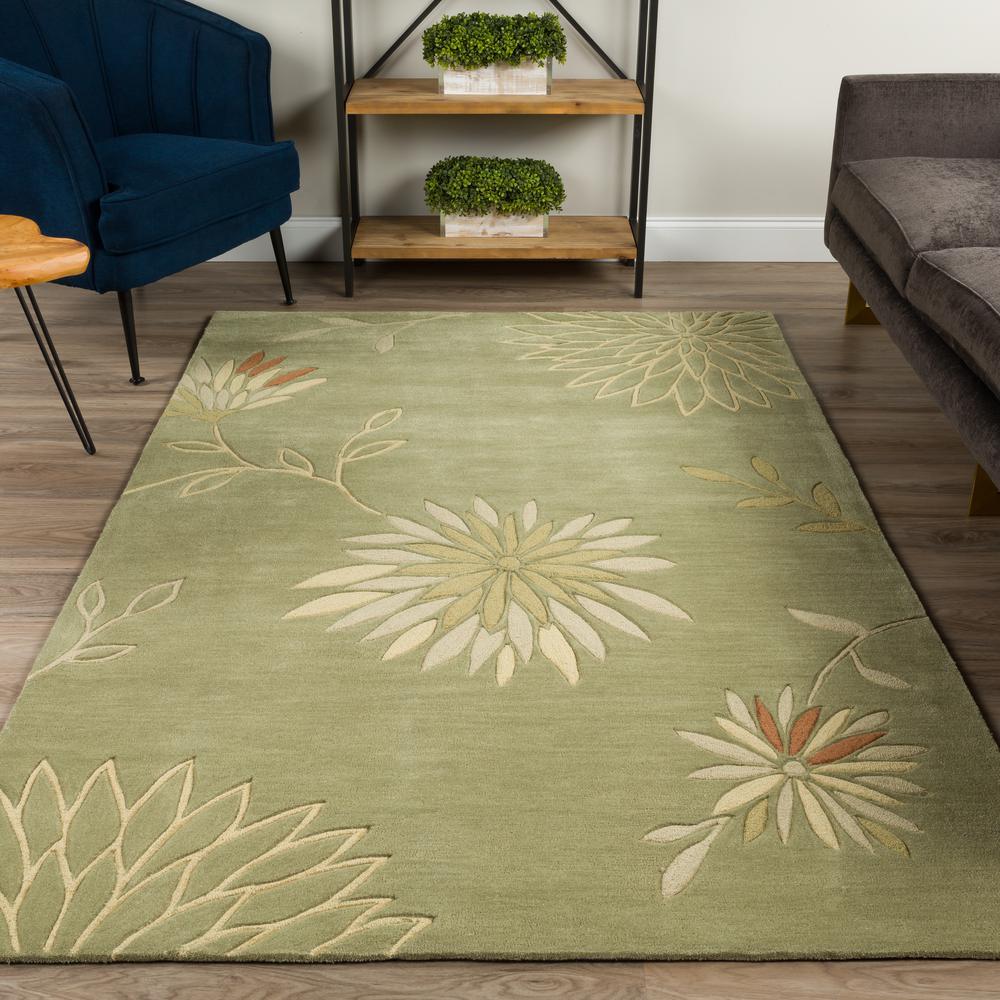 Marlow 35 Green 8X10 Area Rug