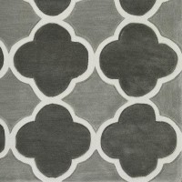 Optics 31 Steel 8X10 Area Rug