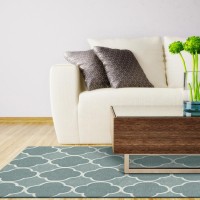 Optics 31 Blue 9X13 Area Rug