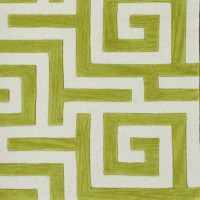 Optics 30 Green 8X10 Area Rug