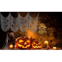 Tmflexe 6 Pack Creepy Cloth 30 X 72 Inch Spooky Halloween Polyester Decorations Scary Gauze Cloth Doorways Spooky Halloween Dec