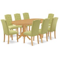 Dining Room Set Oak VACE9OAK07