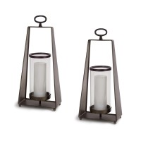 Metal Candle Holder Set of 2