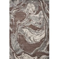 Homeroots Decor 67 X 96 Polypropelene Mocha Area Rug