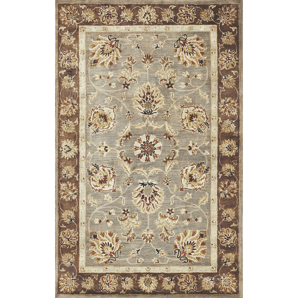 Homeroots Decor 9 X 13 Wool Greymocha Area Rug