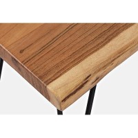 Jofran Nature'S Edge Solid Wood Modern Live Edge Bench For Dining Room Or Bedroom, Natural, 70