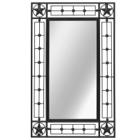 vidaXL Wall Mirror Sunburst 314 Black 245925