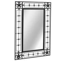 vidaXL Wall Mirror Sunburst 314 Black 245925