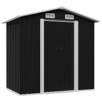 vidaXL Garden Storage Shed Anthracite Steel 803x52x732 47028