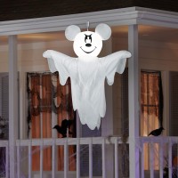 Disney 220933 Hanging Sm Halloween 4 Mickey As Ghost Airblown Inflatable White