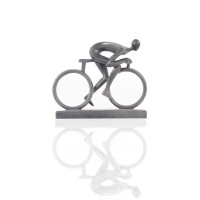 Homeroots Decor 35Inch X 85Inch X 7Inch Cyclist Statue