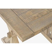 Jofran Carlyle Crossing Rustic Distressed Solid Wood End Table