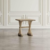 Jofran Carlyle Crossing Rustic Distressed Solid Wood End Table