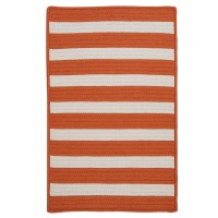 Colonial Mills Stripe It Tangerine 9 Square