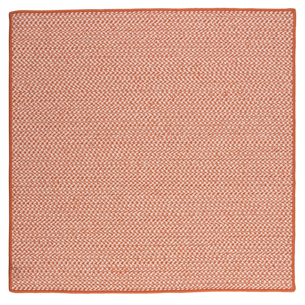 Colonial Mills Outdoor Houndstooth Tweed Orange 3 Square