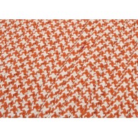 Colonial Mills Outdoor Houndstooth Tweed Orange 3 Square