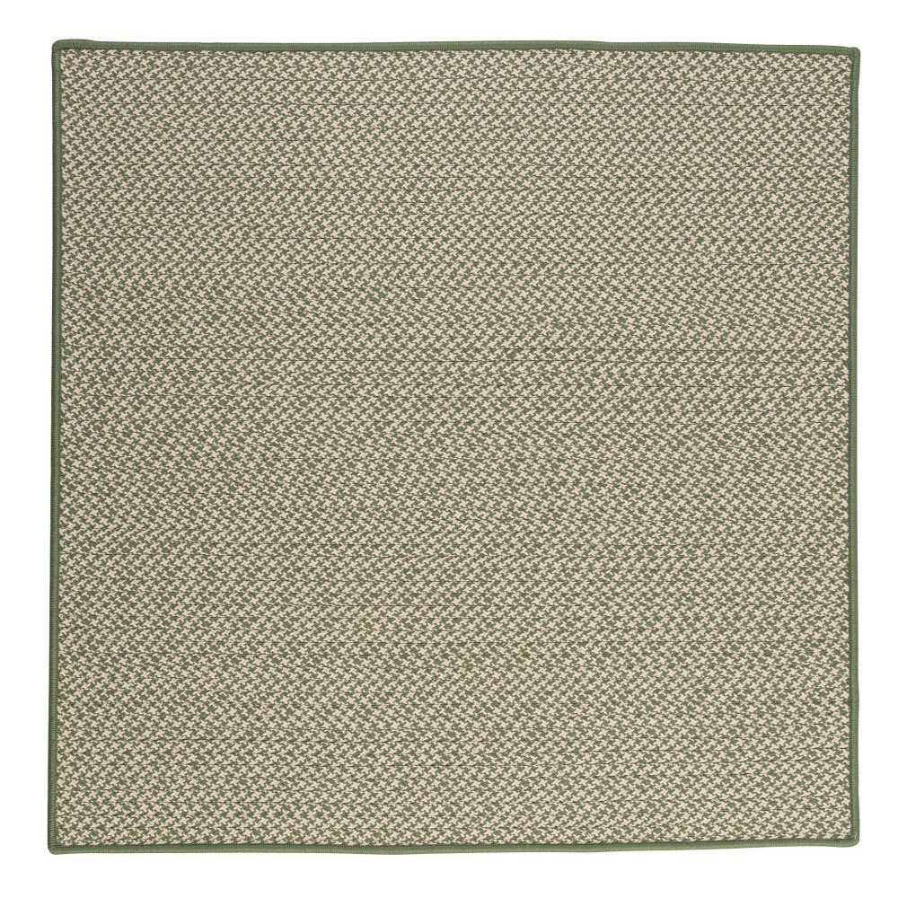 Colonial Mills Outdoor Houndstooth Tweed Leaf Green 3 Square