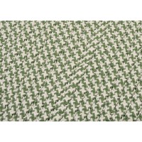 Colonial Mills Outdoor Houndstooth Tweed Leaf Green 3 Square