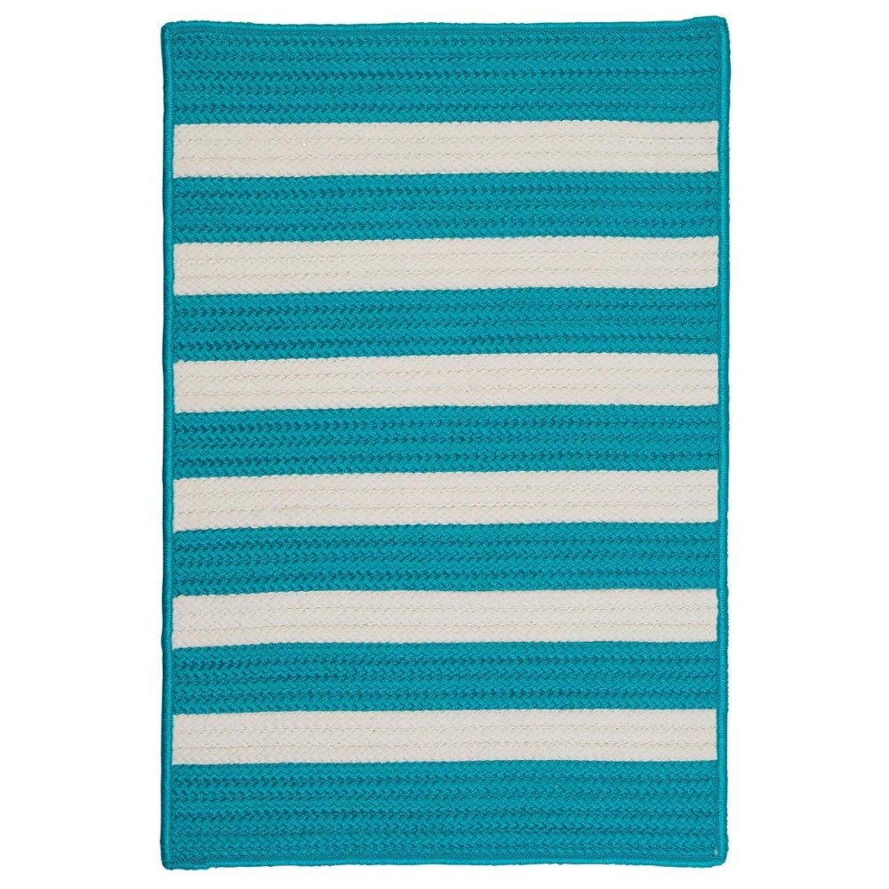 Colonial Mills Stripe It Turquoise 11x14