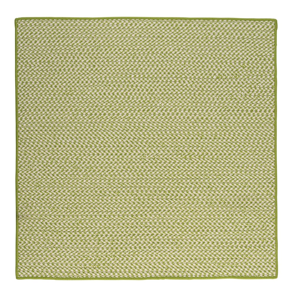 Colonial Mills Outdoor Houndstooth Tweed Lime 7 Square