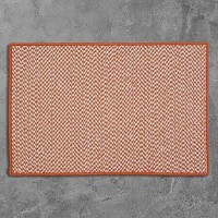 Colonial Mills Outdoor Houndstooth Tweed Orange 5 Square