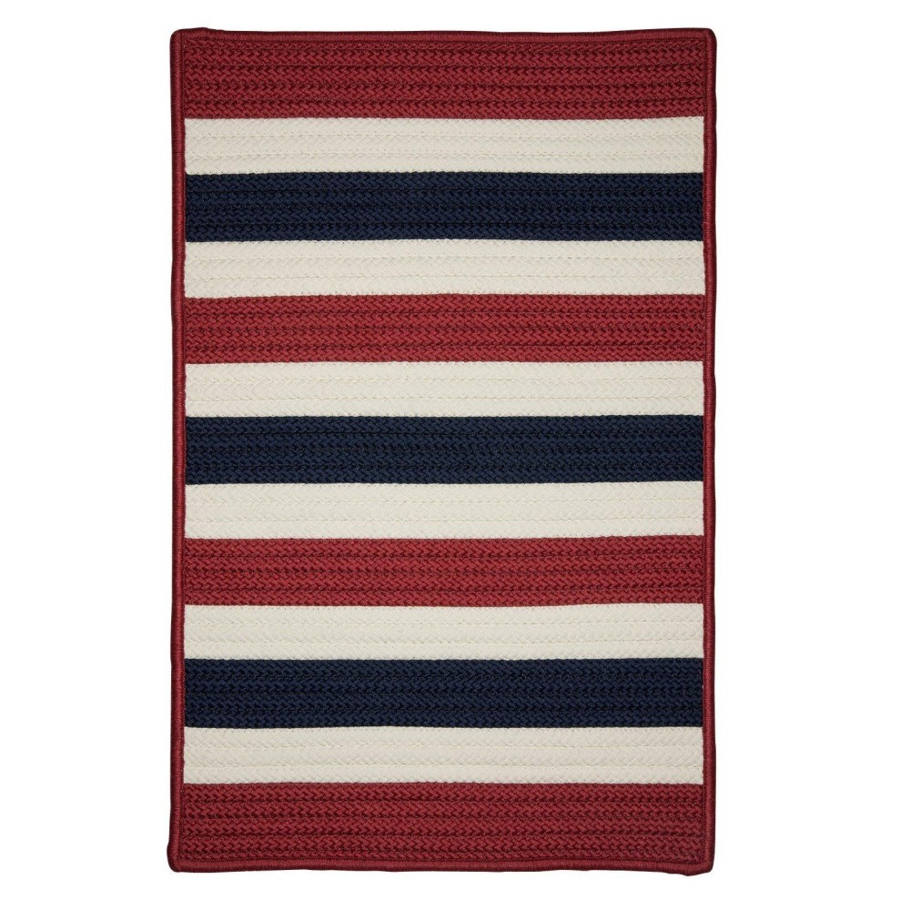 Colonial Mills Portico Patriotic Stripe 5 Square