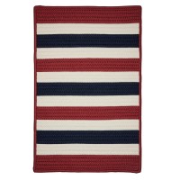 Colonial Mills Portico Patriotic Stripe 5 Square