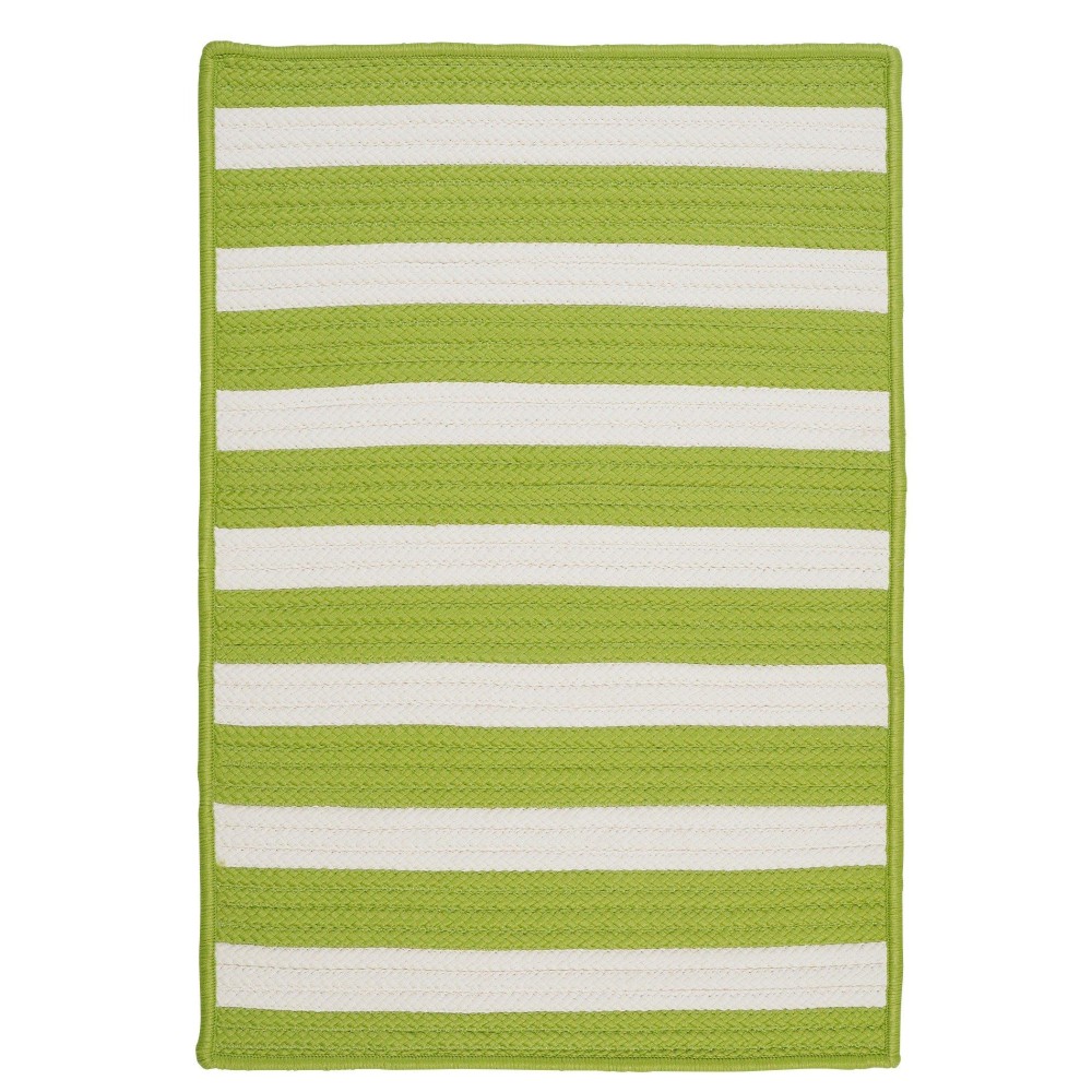 Colonial Mills Stripe It Bright Lime 11 Square