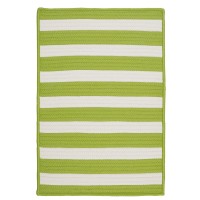 Colonial Mills Stripe It Bright Lime 11 Square