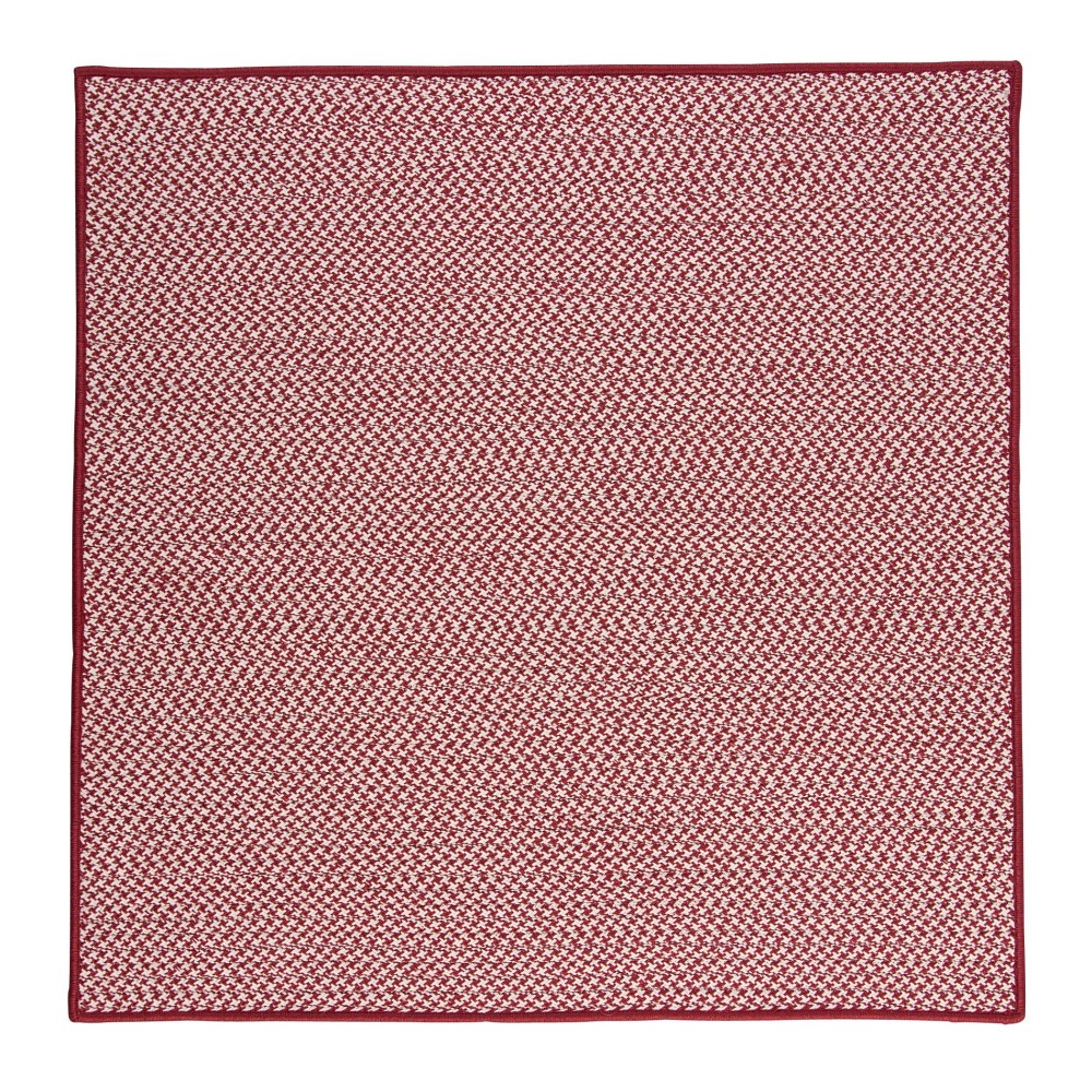 Colonial Mills Outdoor Houndstooth Tweed Sangria 3 Square