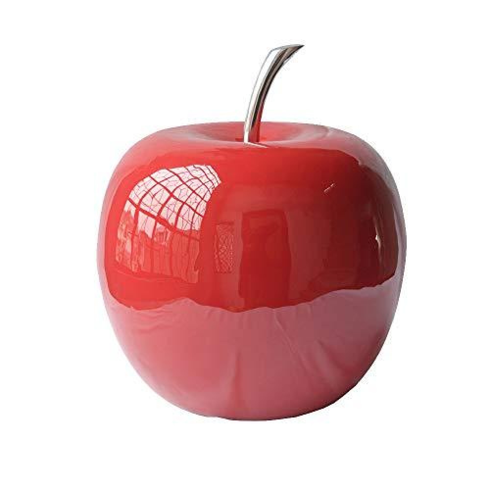 Homeroots Decor 10Inch X 10Inch X 11Inch Buffed Red Extra Large Apple